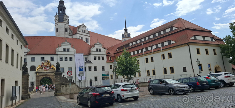 Альбом истории "Торгау, Германия. Небольшие городки около Лейпцига: замок Schloss Hartenfels."