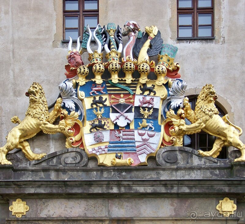 Альбом истории "Торгау, Германия. Небольшие городки около Лейпцига: замок Schloss Hartenfels."