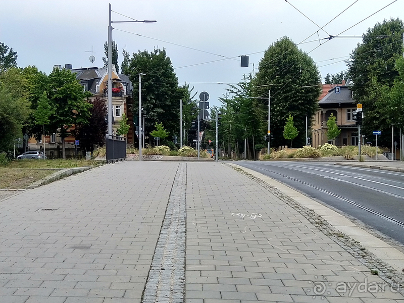 Дрезден, Германия. Окраина города и селение Пильниц.