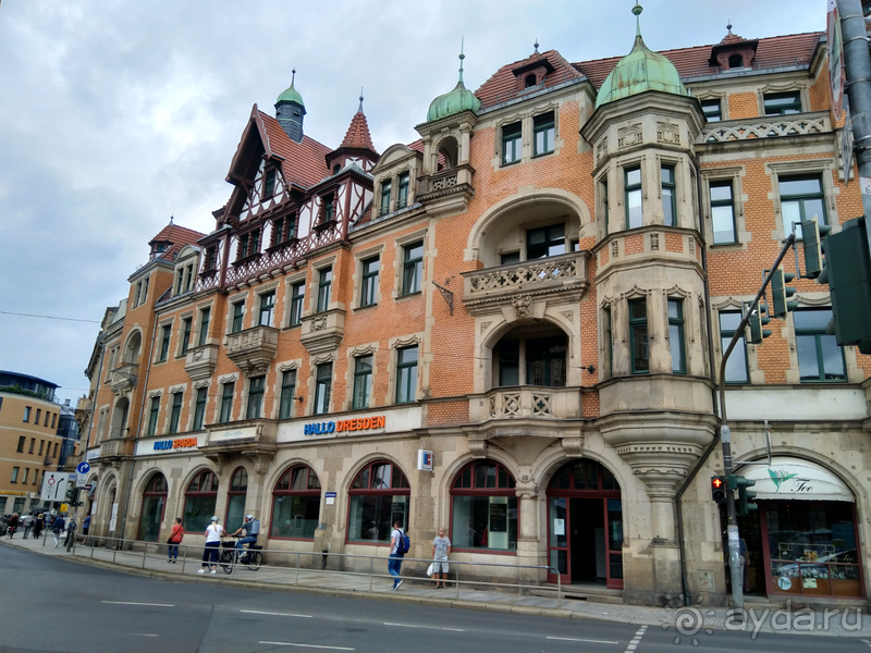 Дрезден, Германия. Окраина города и селение Пильниц.