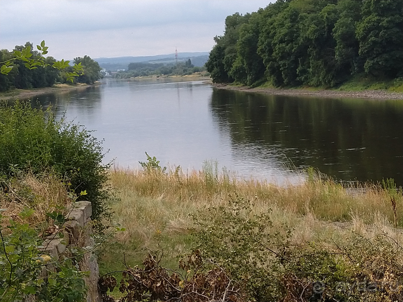 Дрезден, Германия. Окраина города и селение Пильниц.