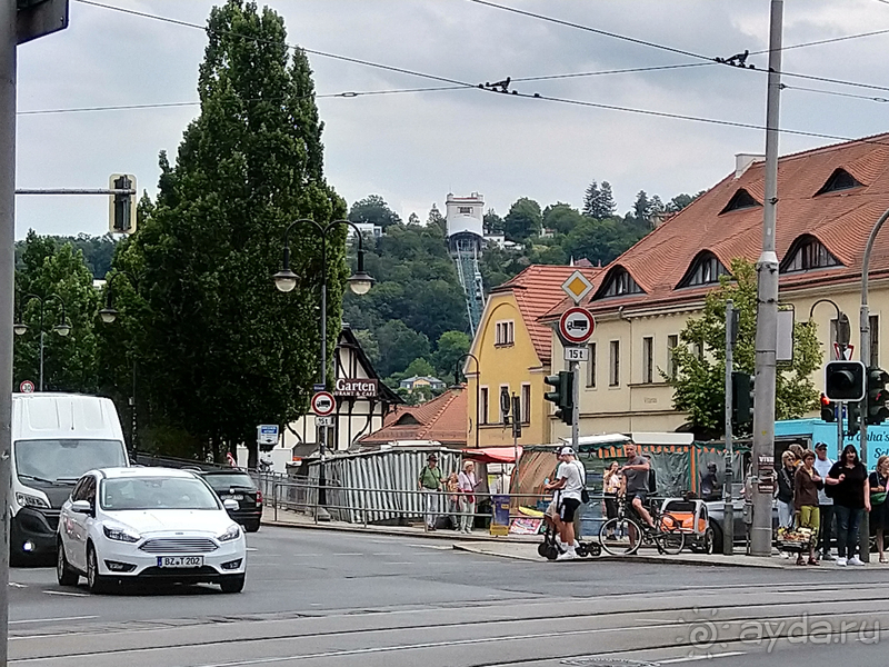 Дрезден, Германия. Окраина города и селение Пильниц.