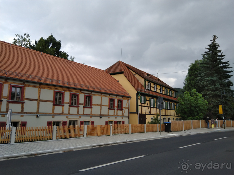 Дрезден, Германия. Окраина города и селение Пильниц.