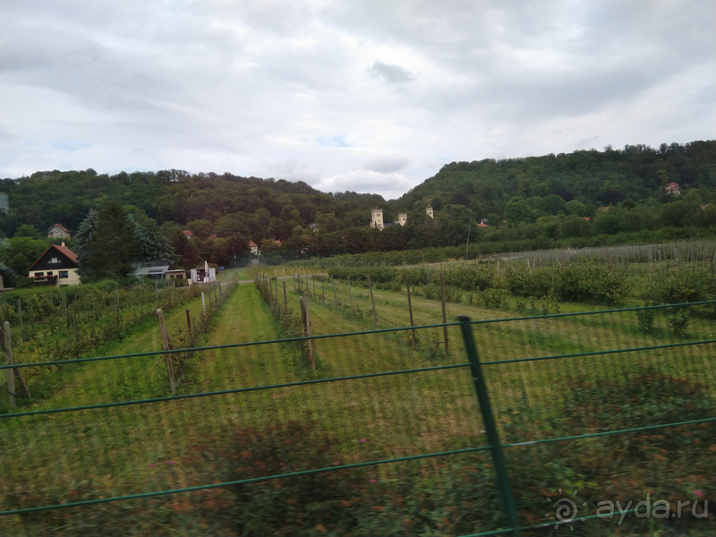 Дрезден, Германия. Окраина города и селение Пильниц.