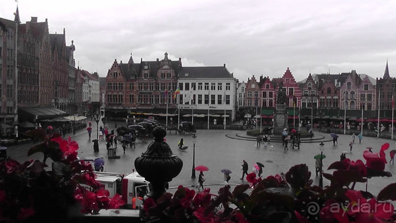 Брюгге, Бельгия. «Гулять, так гулять!». Брюгге - дождь