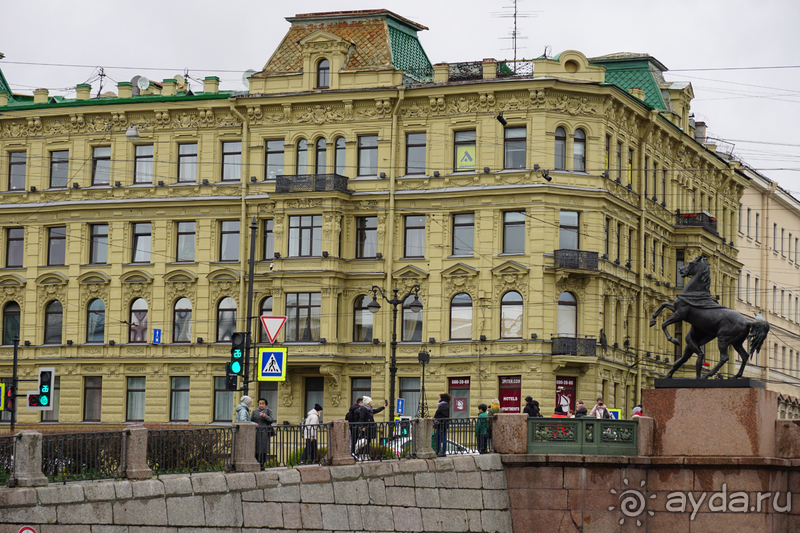 Санкт-Петербург, Россия. От «Авроры» назад по Фонтанке.