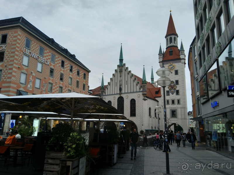 Бавария, Германия. Мюнхен - туристический центр.