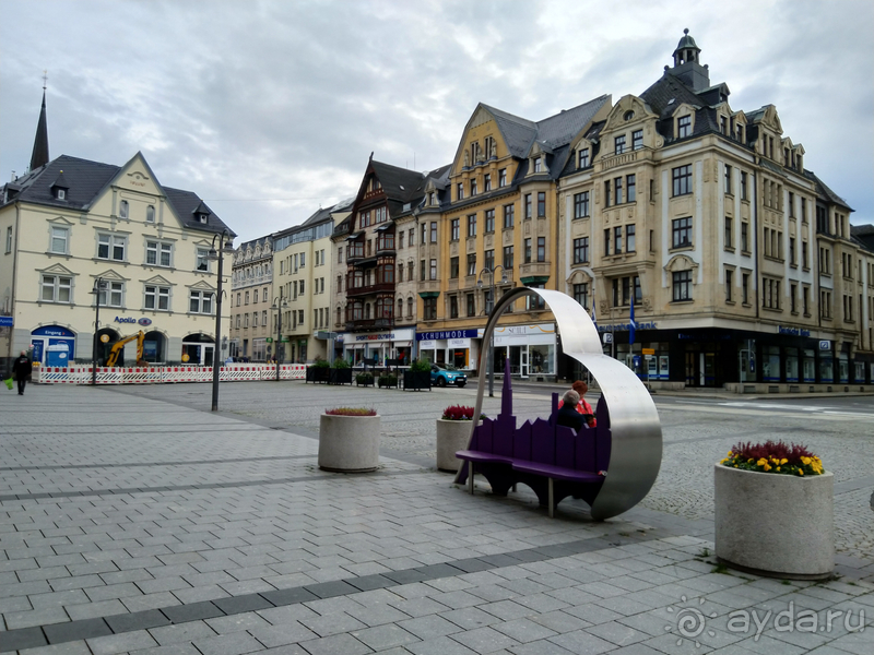 Саксония, Германия. Город Ауэ - между прошлым и будущим.
