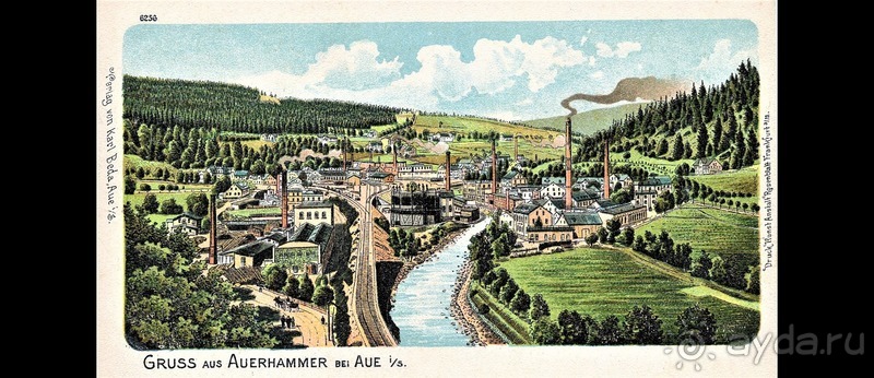 Саксония, Германия. Город Ауэ - между прошлым и будущим.