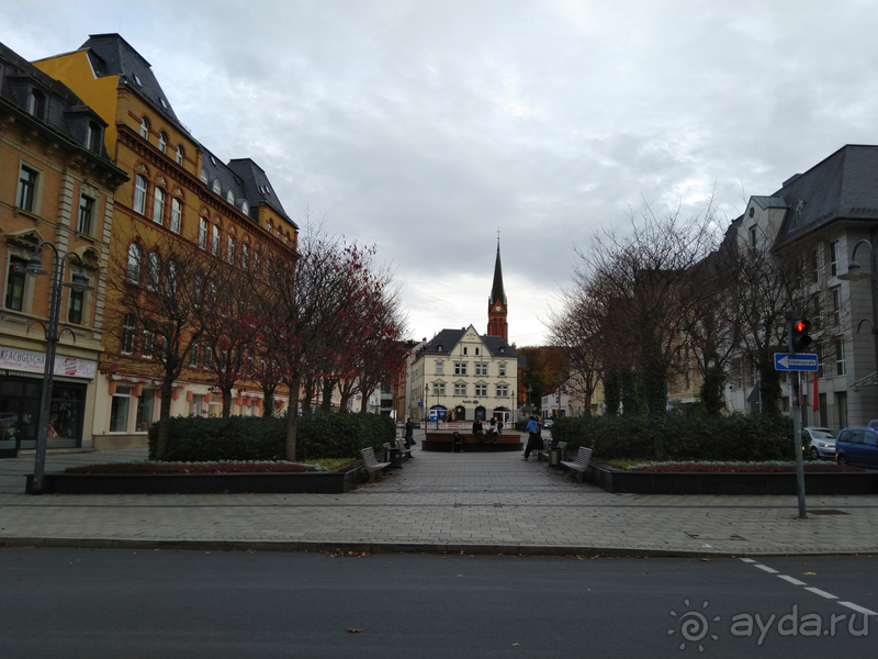 Саксония, Германия. Город Ауэ - между прошлым и будущим.
