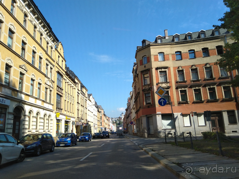 Саксония, Германия. Город Ауэ - между прошлым и будущим.