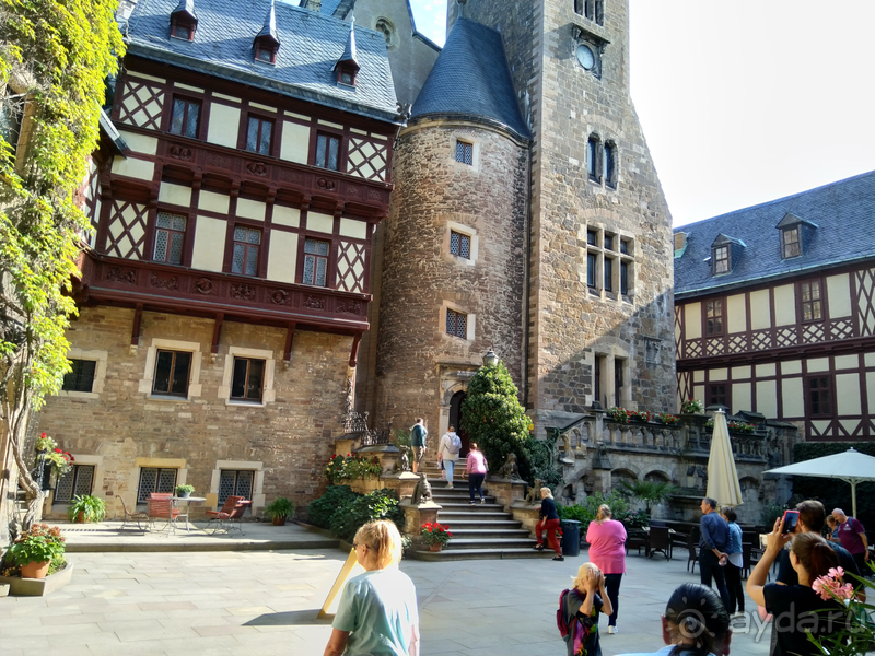 Саксония-Анхальт, Германия. Вернигероде -замок «Мюнхгаузена».