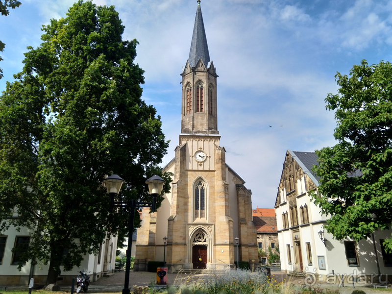 Дрезден, Германия. Саксонская Швейцария - город Пирна над Эльбой.
