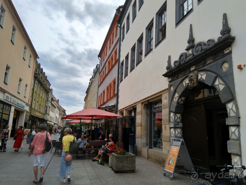 Дрезден, Германия. Саксонская Швейцария - город Пирна над Эльбой.