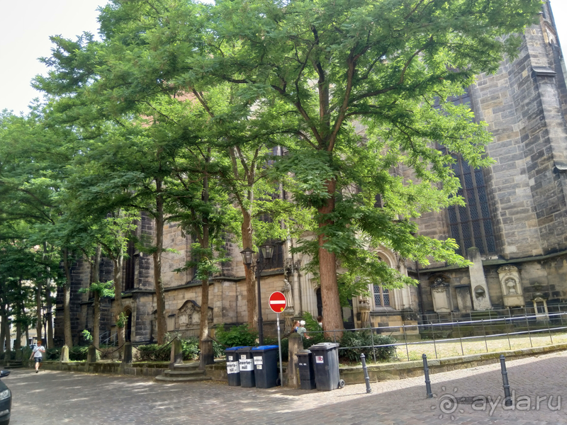 Дрезден, Германия. Саксонская Швейцария - город Пирна над Эльбой.