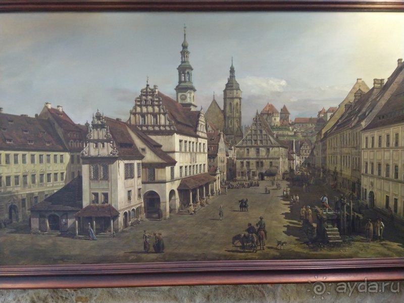 Дрезден, Германия. Саксонская Швейцария - город Пирна над Эльбой.