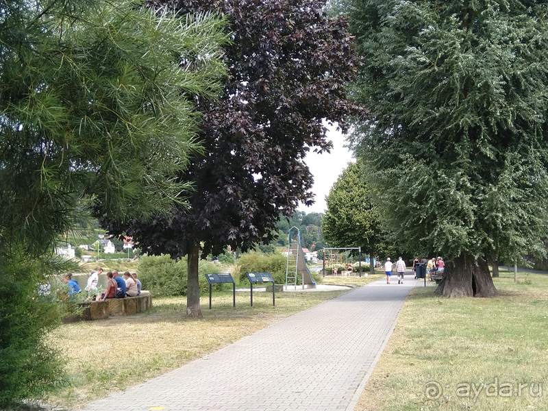 Дрезден, Германия. Саксонская Швейцария - город Пирна над Эльбой.