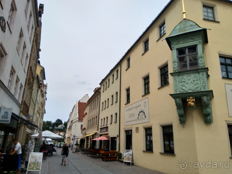 Дрезден, Германия. Саксонская Швейцария - город Пирна над Эльбой.