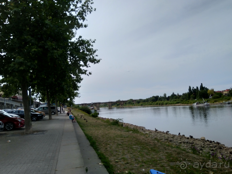 Дрезден, Германия. Саксонская Швейцария - город Пирна над Эльбой.