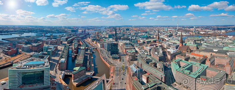  Германия. Гамбург - брутальный город. Часть I сухопутная, центр.