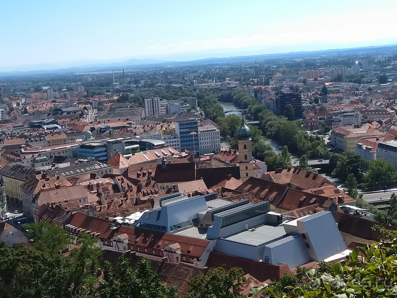 Штирия, Австрия. г.Грац -крепость Шлоссберг