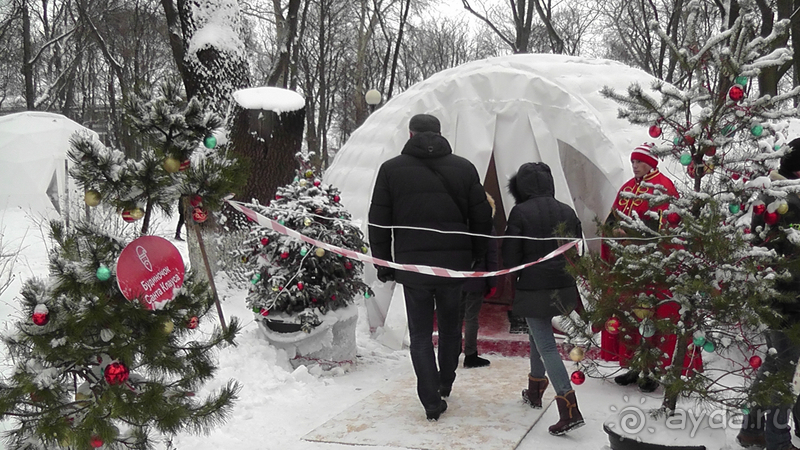 Киев - Мариинский парк, Михайловская и Софийская площади  - снежное царство 2017 года