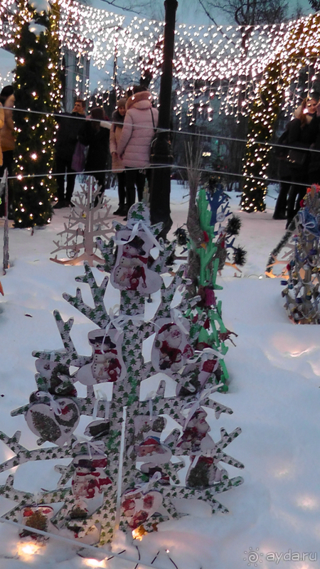 Киев - Мариинский парк, Михайловская и Софийская площади  - снежное царство 2017 года