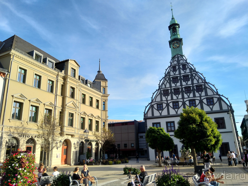 Саксония, Германия. Цвиккау - особый город Рудных гор.
