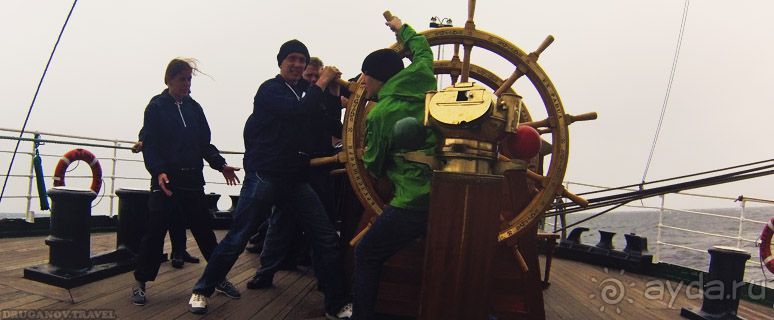 Барк Крузенштерн, покорение Атлантического океана