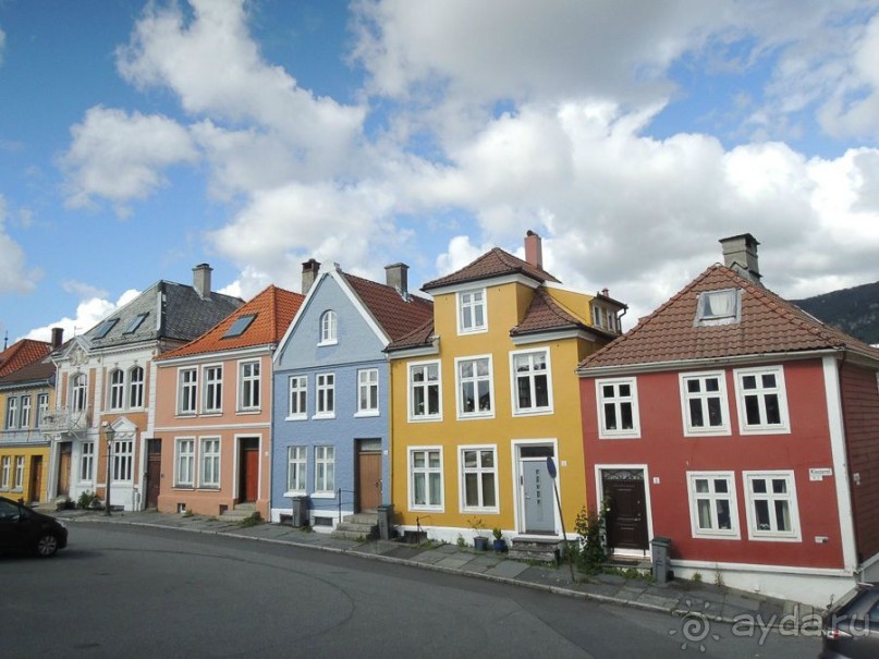 Цветные домики Бергена
