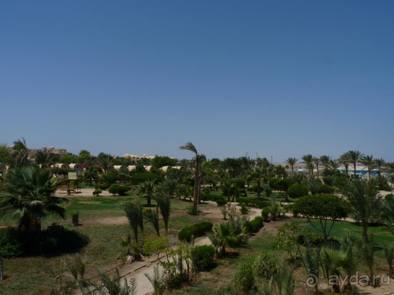 Вид из номера в бунгало.