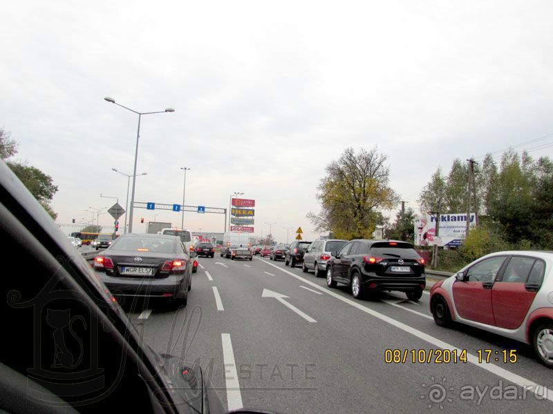 На машине из Латвии в Грецию - 08.10.2014 - день первый: Озолниеки, Латвия – Краков, Польша