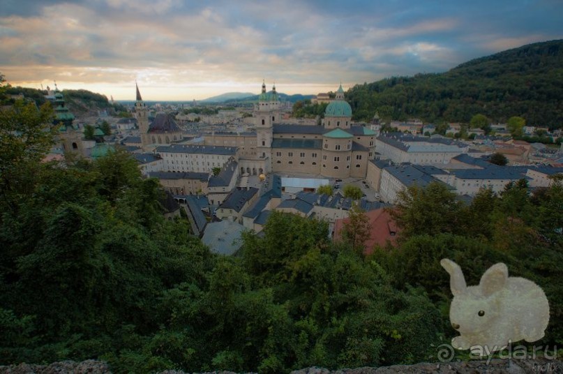 Зальцбург в картинках. Альпы, Зальцах, Кафедральный собор, замок (Цикл 1 "Новогодние иголки", №13)