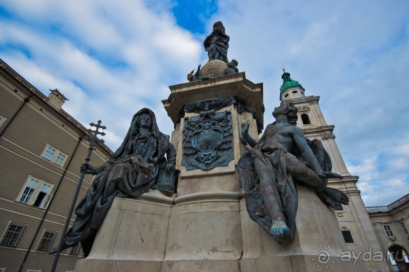 Зальцбург в картинках. Альпы, Зальцах, Кафедральный собор, замок (Цикл 1 "Новогодние иголки", №13)