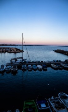 ГАЛИПОЛИ В ИТАЛИИ ВЕЧЕРОМ