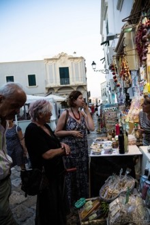 ГАЛИПОЛИ В ИТАЛИИ ВЕЧЕРОМ