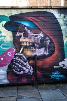 STREET ART В ЛОНДОНЕ В НОЯБРЕ 2016 В РАЙОНЕ ALDGATE EAST