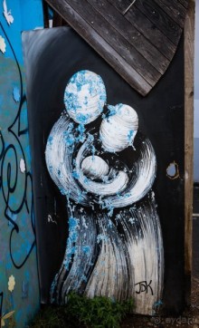 STREET ART В ЛОНДОНЕ В НОЯБРЕ 2016 В РАЙОНЕ ALDGATE EAST