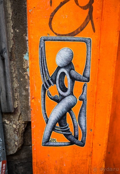 STREET ART В ЛОНДОНЕ В НОЯБРЕ 2016 В РАЙОНЕ ALDGATE EAST