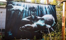 STREET ART В ЛОНДОНЕ В НОЯБРЕ 2016 В РАЙОНЕ ALDGATE EAST