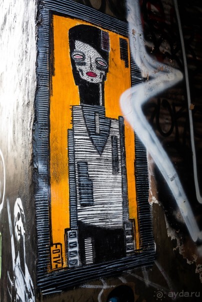 STREET ART В ЛОНДОНЕ В НОЯБРЕ 2016 В РАЙОНЕ ALDGATE EAST