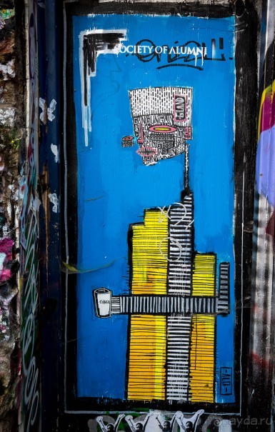 STREET ART В ЛОНДОНЕ В НОЯБРЕ 2016 В РАЙОНЕ ALDGATE EAST