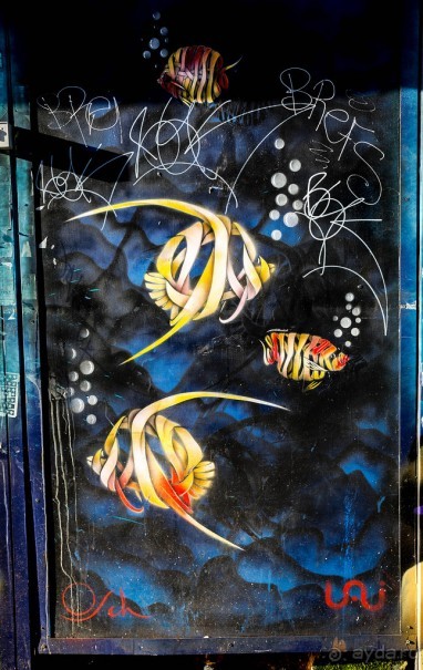 STREET ART В ЛОНДОНЕ В НОЯБРЕ 2016 В РАЙОНЕ ALDGATE EAST