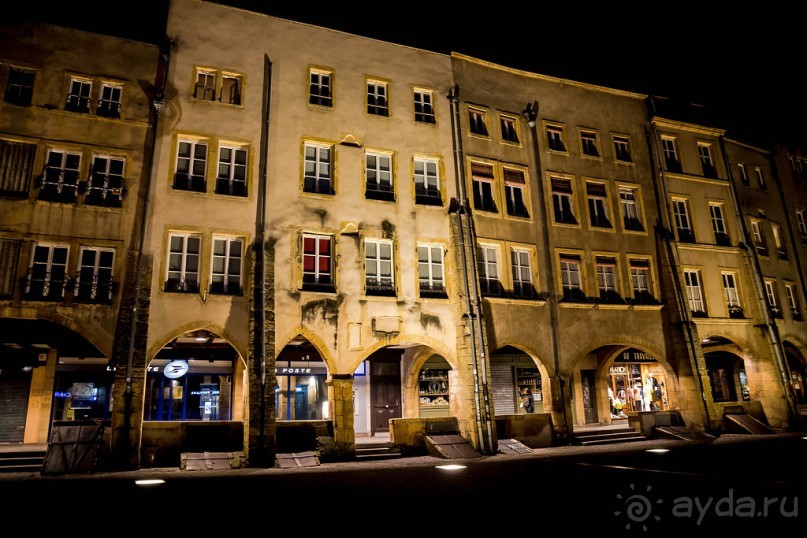 METZ, ФРАНЦИЯ - ПРОГУЛКА НОЧЬЮ
