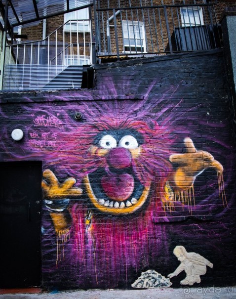СТРИТ АРТ В КАМДЕНЕ, ЛОНДОН В ИЮЛЕ 2015