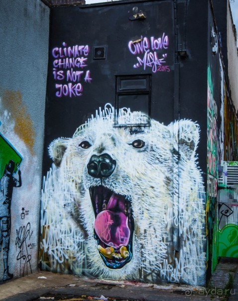 СТРИТ АРТ В КАМДЕНЕ, ЛОНДОН В ИЮЛЕ 2015