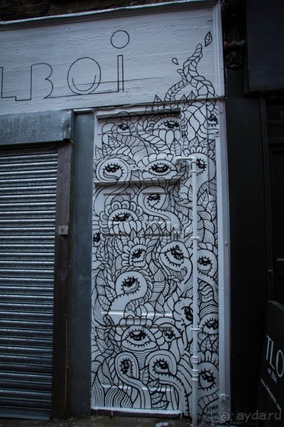 SHOREDICH, LONDON, НАЧАЛО ЯНВАРЯ 2015 ГОДА