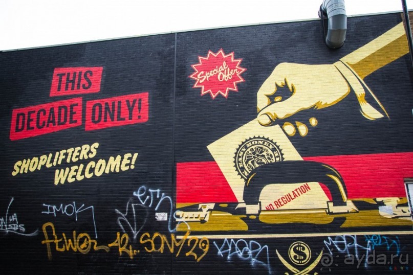 SHOREDICH, LONDON, НАЧАЛО ЯНВАРЯ 2015 ГОДА