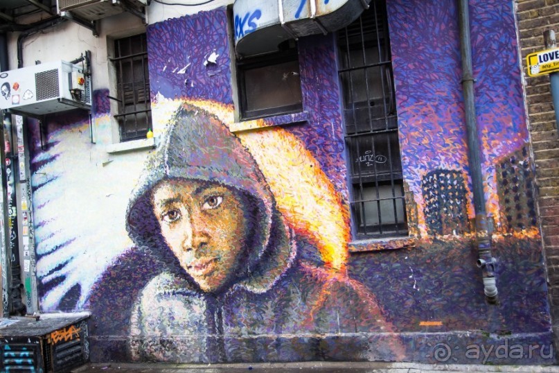 SHOREDICH, LONDON, НАЧАЛО ЯНВАРЯ 2015 ГОДА