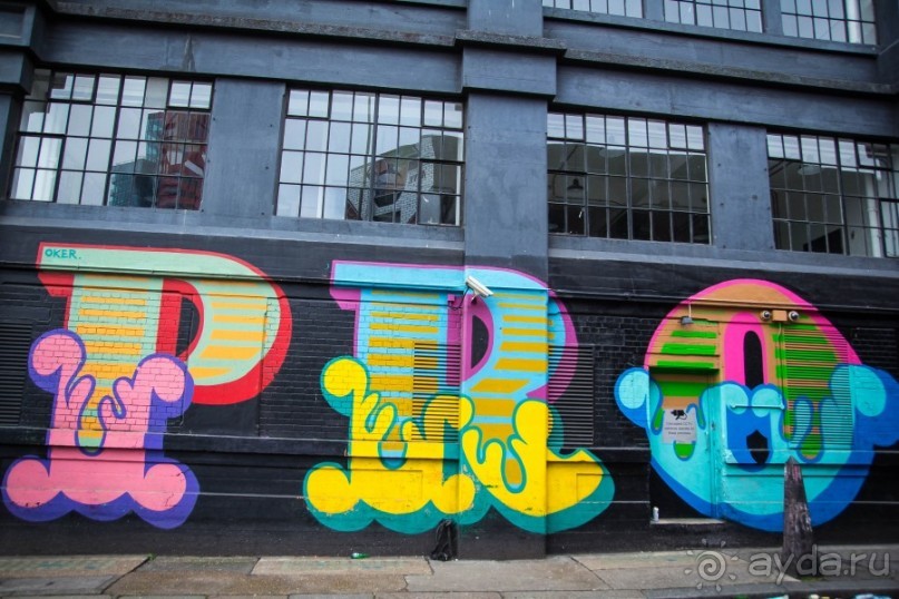 SHOREDICH, LONDON, НАЧАЛО ЯНВАРЯ 2015 ГОДА